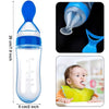 Baby Silicone Squeeze Spoon Feeder