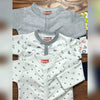 Pack of 3 Rompers - Imported - White Grey