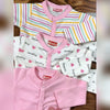 Pack of 3 Rompers - Imported - Pink White